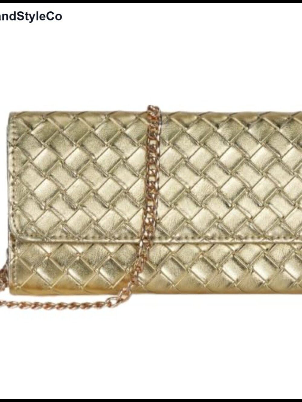 Woven Leather Evening Clutch Crossbody Bag Small Compact Women Purse